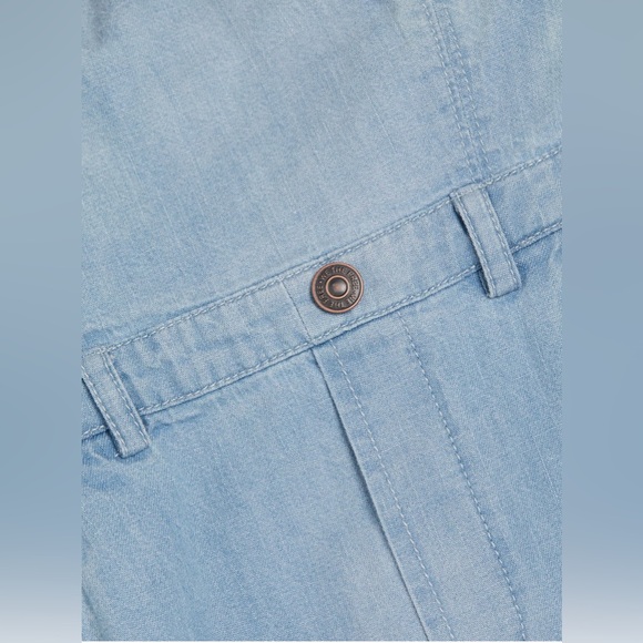 BNWT FREE PEOPLE Picture Perfect Ombré Denim Strapless Midi-Dress - Picture 4 of 4